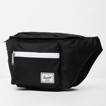Herschel Seventeen 帆布 全黑 黑色 白拉鍊 防水拉鍊 側背包 側包 胸包 斜包 小包 腰包 現貨