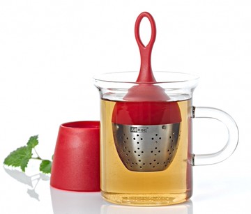 【Simple Zone】德國AdHoc-漂浮濾茶器 -TE09 紅