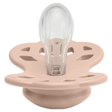 BIBS Infinity 雙扁型矽膠奶嘴  1個  0~6個月  腮紅