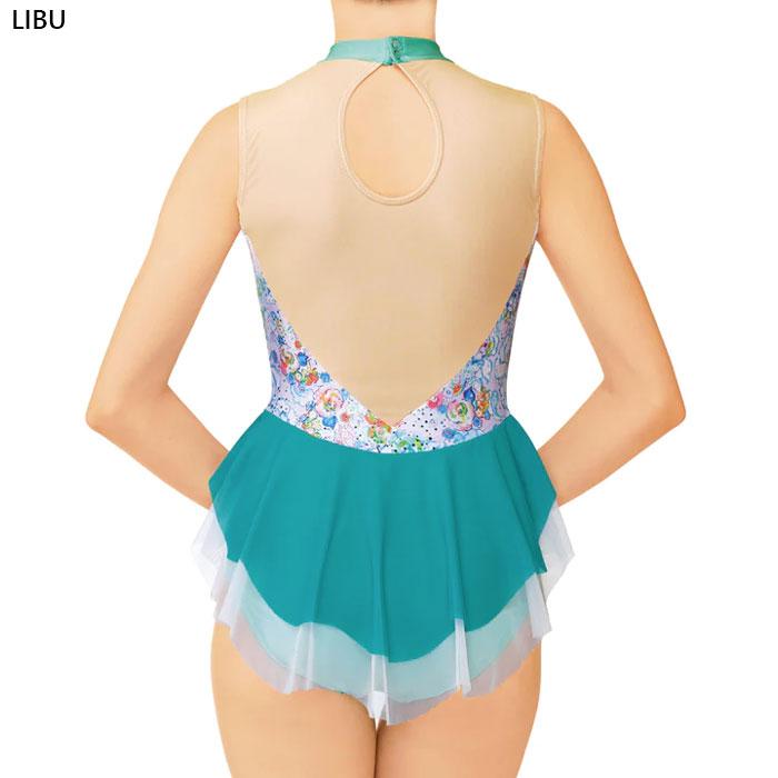 ササキ レディース スカート付きレオタード 体操ウェア 新体操 コスチューム Leotard with skirt 7375S