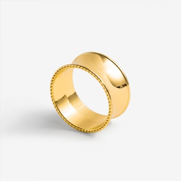 WAGA 典雅亮金 4.5cm 不鏽鋼餐巾環︱單品