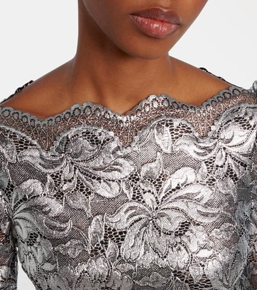 Rabanne Floral cropped lace top