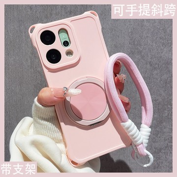 360旋轉支架 四角開孔斜跨手機殼 OPPO Reno16 Reno15 Reno14 Reno13 Reno12