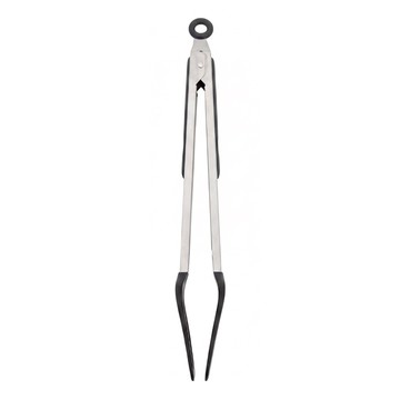 HOLA 和樂家居 可立式矽膠鏟夾 34 x 6cm(含吊環/腳架)  黑色  1支