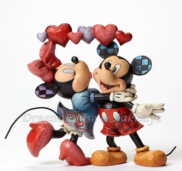 美國ENESCO精品 Jim Shore 愛木小灣 米奇/米妮 心花怒放 ★ 夢想家精品家飾 ★