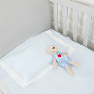 MARURU 床單  70 x 130cm  嬰兒藍  1個