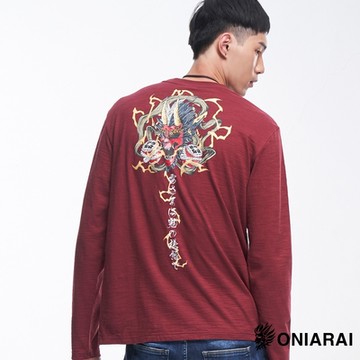 鬼洗  BLUE WAY -經典鬼洗雷神短TEE(紅)