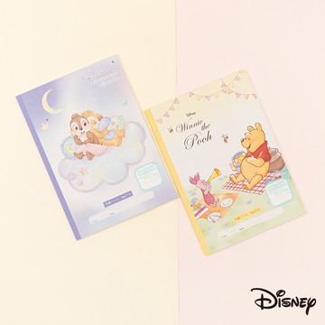 迪士尼｜日貨B5方眼格紋筆記本 奇奇蒂蒂 維尼 筆記本 方眼 書寫 日貨 SS146