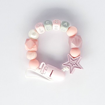 LEIA 星星 客製化奶嘴鏈