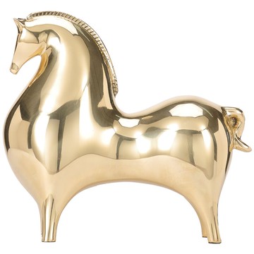 禾信新中式創意純銅工藝品疾風勁馬擺件辦公桌面裝飾品商務禮品