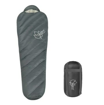 OutdoorBase 600FP 成人羽絨睡袋 灰色 右拉鍊
