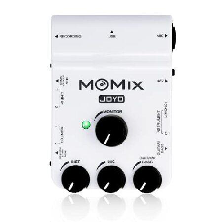 JOYO MOMIX USB Audio Interface Stereo XLR Mixer for ios ＆ usb-c Phone Powered Recording and Live Streaming with Musical Instruments