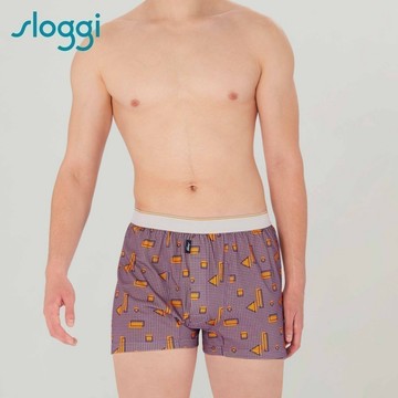 sloggi-MEN MODERNE系列寬鬆平口褲 光影紫組合｜90-540 V5