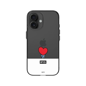 iPhone 16 Clear (相機按鈕) 酷墨灰 - BT21 - 猜猜是誰？ TATA