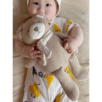 寶寶安撫玩偶小熊玩具嬰兒阿貝貝睡覺神器娃娃可啃咬公仔生日禮物