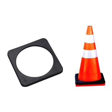 交通三角錐加重圈  37 x 37 x 3cm  1個  黑色