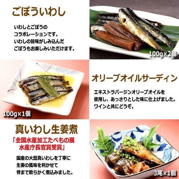 いわし銚子煮はじめ美味しい煮魚豪華13点詰合せ[Bセット]   (送料無料 製造地直送 水産庁長官賞 いわしマリネ おかかいわし ごぼういわし さば味噌煮)