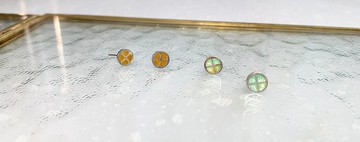 接單訂製 水果切片珐瑯耳環-一對