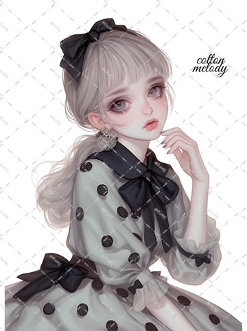 original sticker no.2195 人物貼紙 原創貼紙 原創人物貼紙 裝飾貼紙 cotton melody