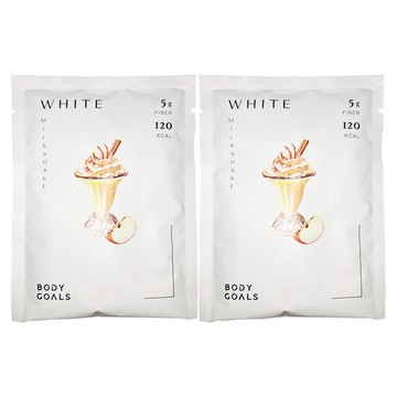BODY GOALS 白奶昔 蘋果牛奶  5g纖維  120 KCAL  30g  2包