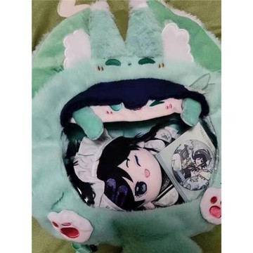 同人周邊原玩偶神風神溫迪毛絨雙肩包大號斜挎背包學生痛包禮物女