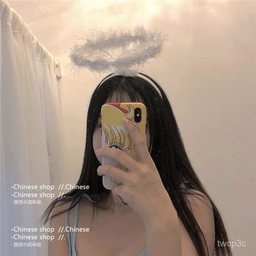 爆款促銷 【店鋪熱銷】網紅可愛超萌僊女天使髮箍甜美圓圈頭飾派對cosplay拍照道具頭箍0317 E5FZ
