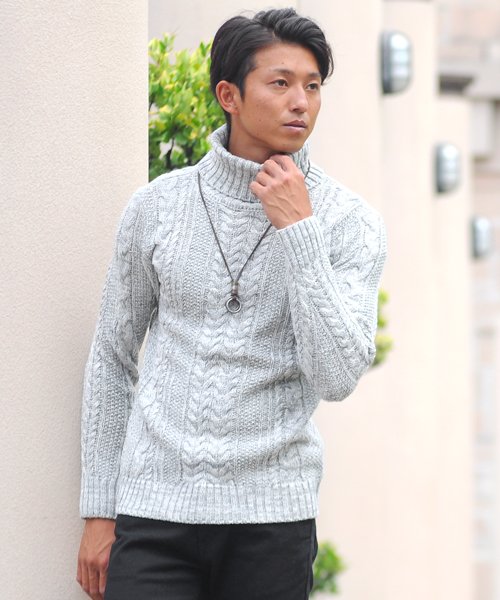 スペイド セーター ニットフィッシャーマンメンズ タートルネック ハイネック ニットソー セーター Sweater きれいめ ブラック グレー 白 ホワイト 紺 ネイビー メンズ グレー Mサイズ Spade 通販 Lineポイント最大1 0 Get Lineショッピング