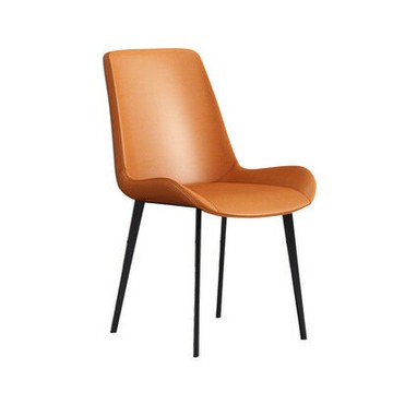 佛山意式餐椅設計師輕奢極簡椅子家用金屬簡約靠背椅餐廳椅子批發