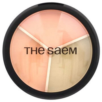 The Saem, Cover Perfection Triple Pot Concealer, 01 Correct Beige, 0.47 oz, 4.5 g Each