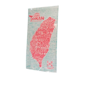 木子創意｜臺灣古地名布掛布地圖 雙色