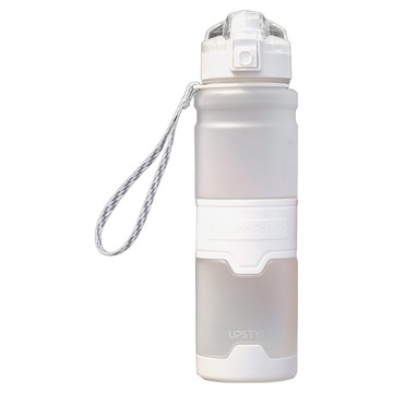 UPSTYLE Tritan 質感防摔直飲運動提帶水壺 1L  磨砂白  1個