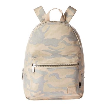 Herschel Supply Grove XS 中小型 高階 水洗 棉帆布 米黃 迷彩 金屬拉鍊 女生 後背包 現貨