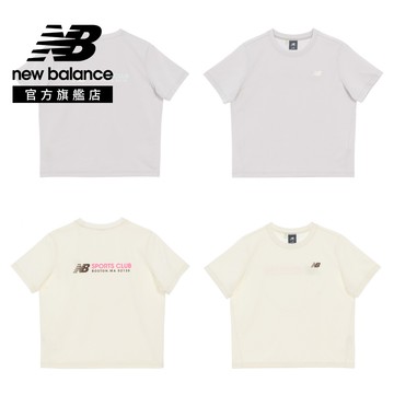 [New Balance]LOGO短袖上衣_女性_米色_WT61B2GQCIC