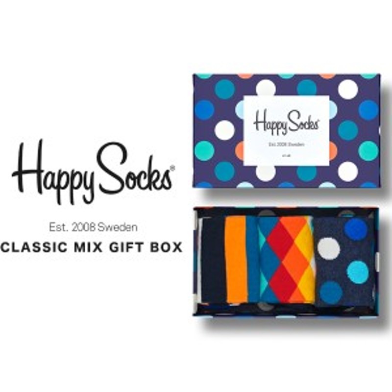 ハッピーソックス 靴下 Happy Socks レディース メンズ ブランド ソックス おしゃれ 3足セット ギフトボックス クルー丈 カラフル カジュ 通販 Lineポイント最大6 0 Get Lineショッピング