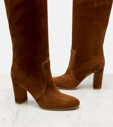 Gianvito Rossi Glen 85 suede knee-high boots