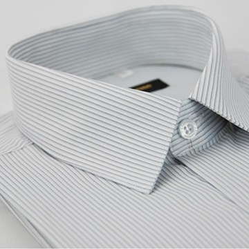 金安德森 灰色條紋吸排窄版長袖襯衫