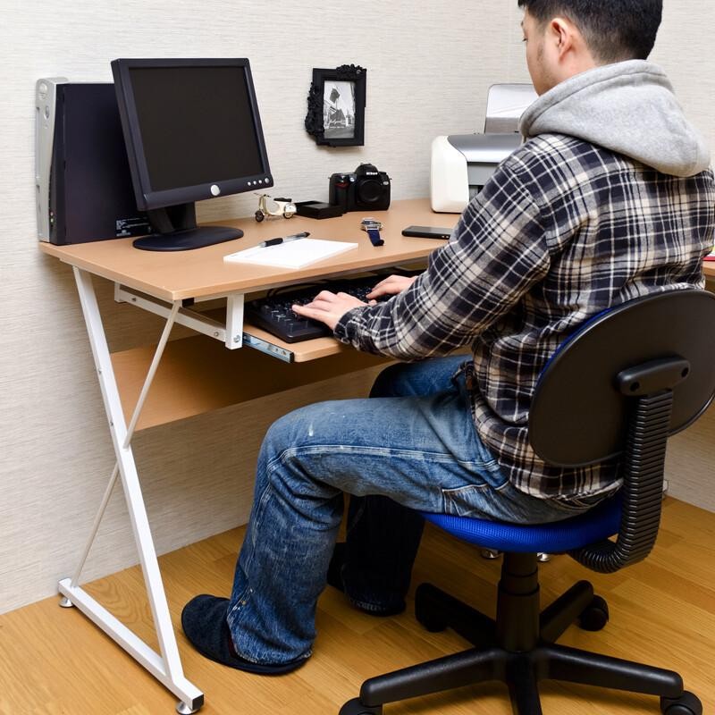 新品・送料無料》鏡面仕上ハイタイプ150cm幅パソコンデスク2点セット