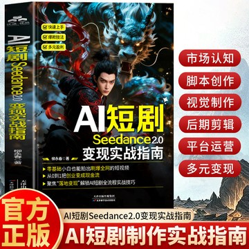【博雅堂】AI短劇變現實戰指南 100%正品 seedance2.0變現指南 AI視頻變現 應用教程剪輯書 簡體中文