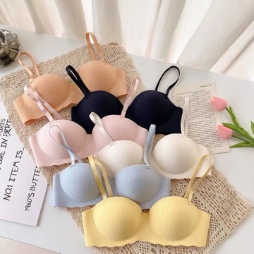 雞尾酒 一件代發1/2杯無痕少女美背內衣小胸上托無鋼圈防下垂文胸