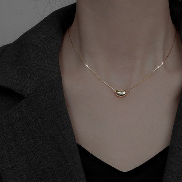 S925純銀項鍊 豌豆項鍊 閨蜜項鍊 女朋友禮物 韓國項鍊 短鍊 090