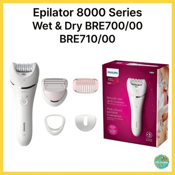 飛利浦 [PHILIPS] 脫毛器 8000 系列乾濕脫毛器 BRE700/00, BRE710/10 | 具有精密脫毛