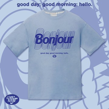 bonjour疊層四色厚膠短TEE