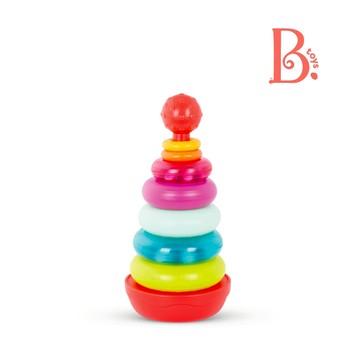 B.Toys 艾菲爾疊塔 套圈圈 手眼協調 感統玩具