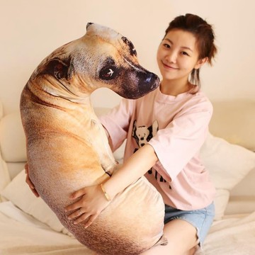 🛒免運🛒小紅書同款【仿真動物系】單身狗抱枕 哈士奇公仔玩偶 大號睡覺陪伴玩偶 療癒禮物送女生