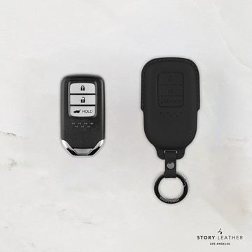 STORY LEATHER 【HONDA-R3】【車鑰匙皮套 巴掌紋黑】 Style HONDA-R3