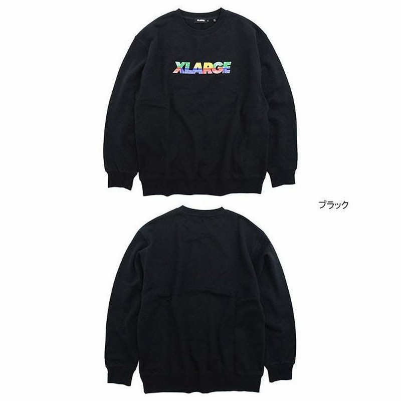 X-LARGE  ペイズリースタンダードロゴ　トレーナー