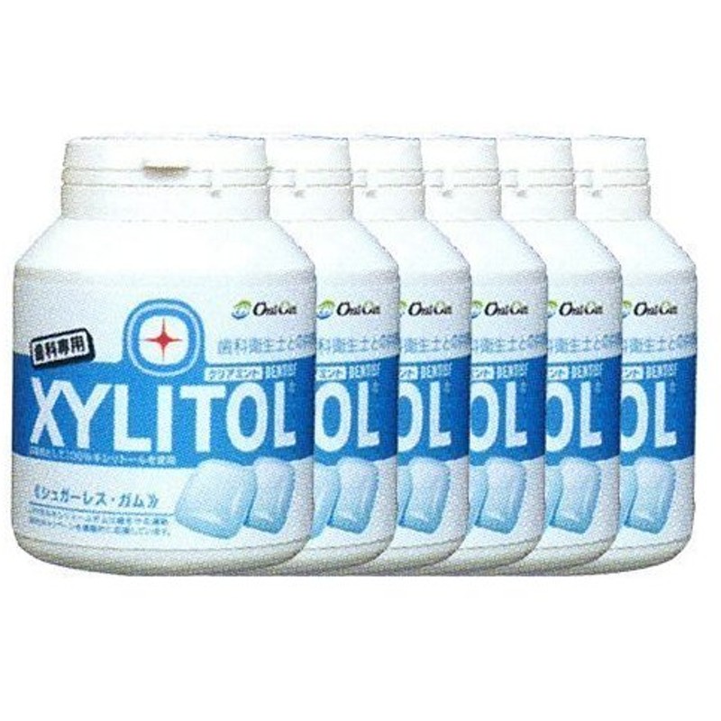 85％以上節約 125g キシリトール XYLITOL スリムボトル オーラテクトガム クリアミント ガム