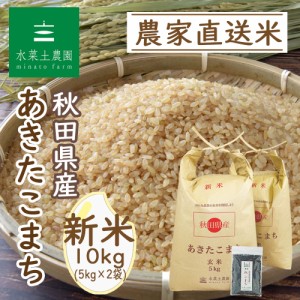 新米 令和5年産 米 お米 玄米 10kg (5kg×2袋) 秋田県産 あきたこまち 古代米30g付き