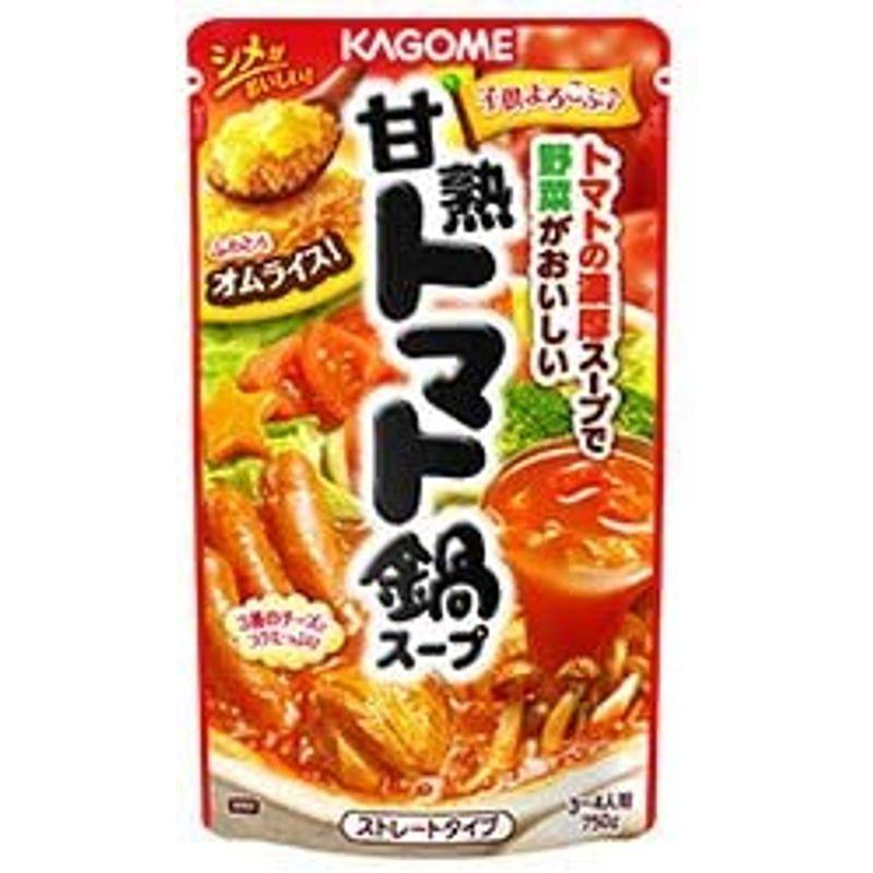 カゴメ 甘熟トマト鍋スープ 750g×12袋入×(2ケース)