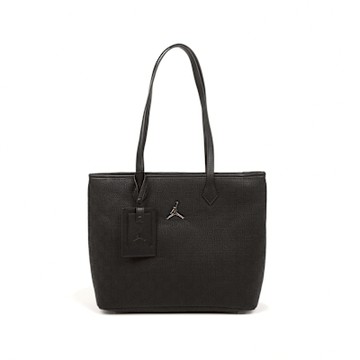 Nike 托特包 Jordan Monogram 黑 銀 滿版印花 手提包 隨行包 包包 JD2523019AD-001
